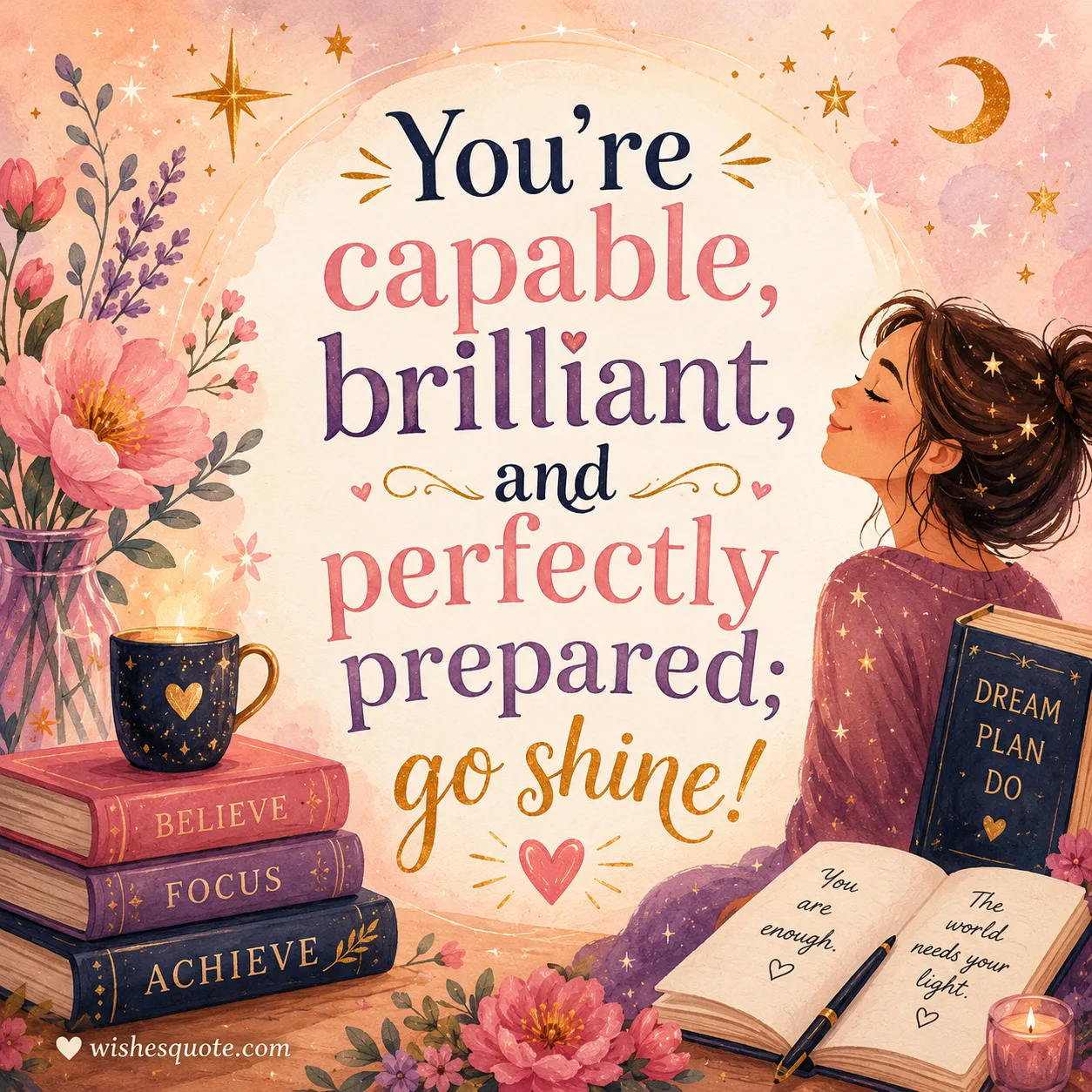 Inspirational examination wishes for daughter success