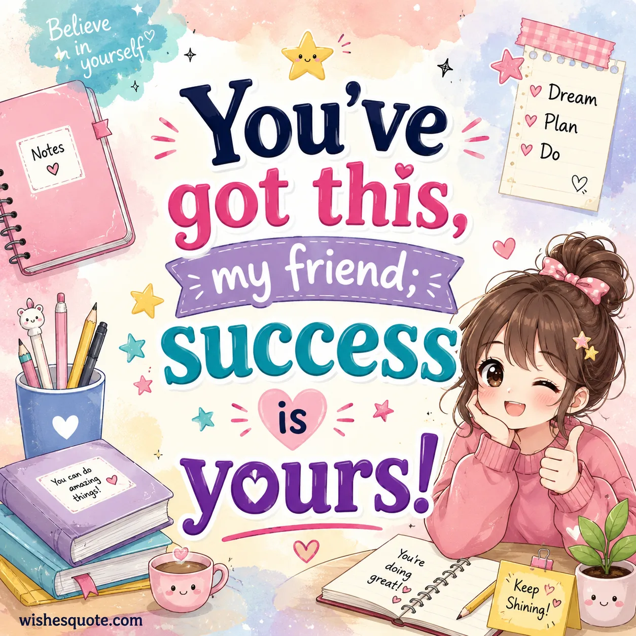 Supportive examination good luck wishes for a friend