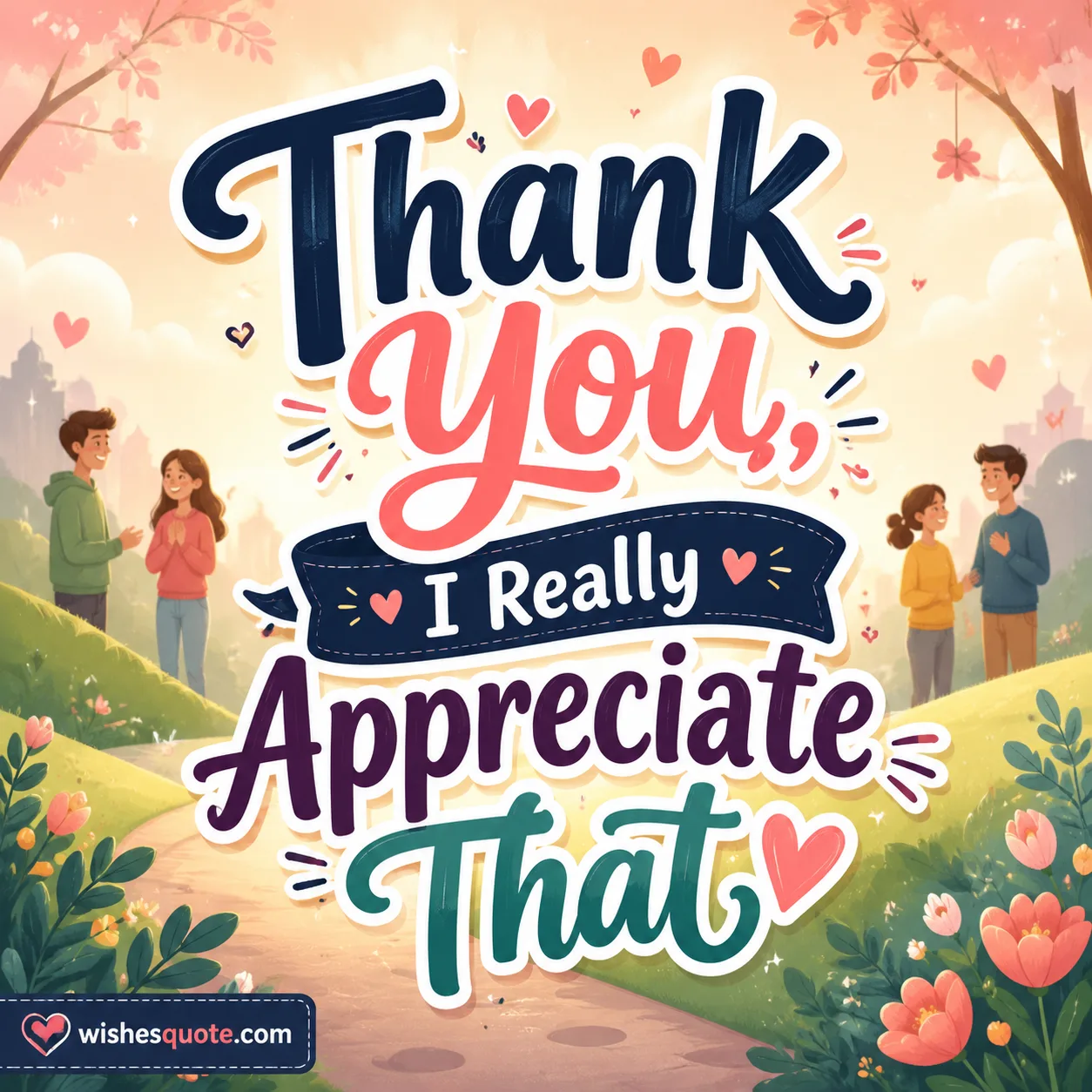 Thank You, I Really Appreciate That